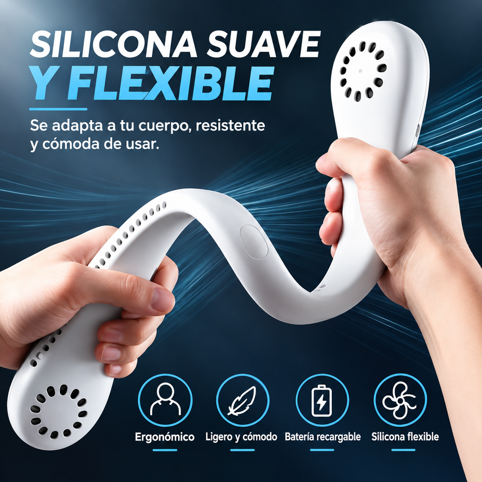 Ventilador de Cuello + Mini Ventilador Portátil
