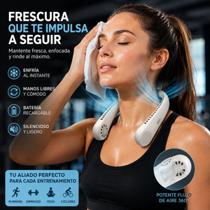 Ventilador de Cuello + Mini Ventilador Portátil